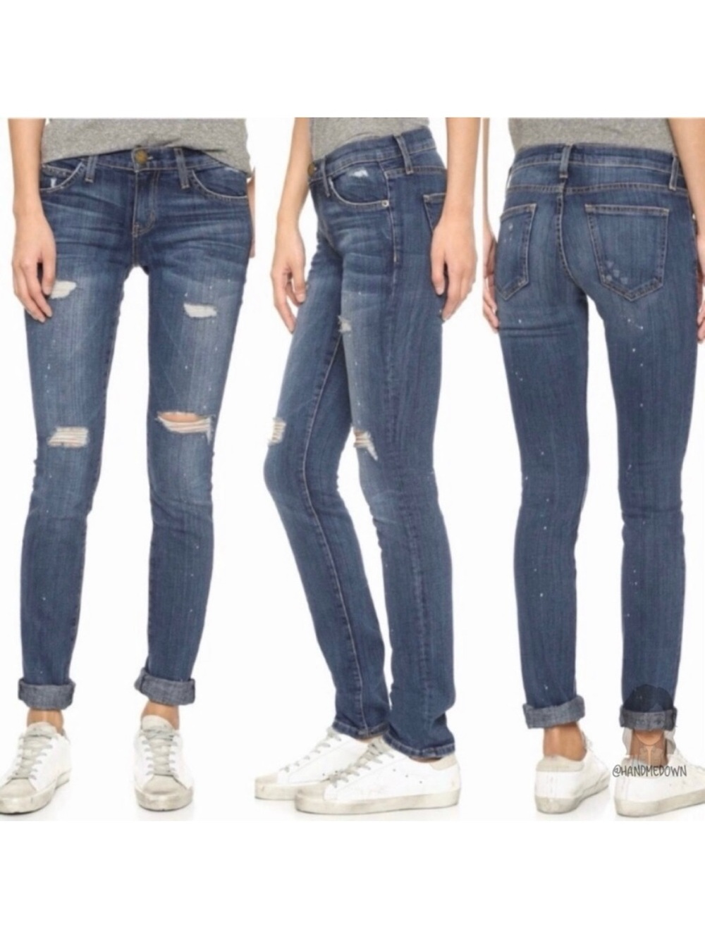Current Elliott Paint Splatter Stiletto Jean Size 29 (Alt 28) - Picture 12 of 13